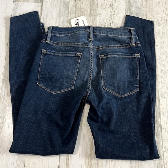 FRAME Le Skinny de Jeanne Cascade hem jeans size 26 NWT - Picture 4 of 10